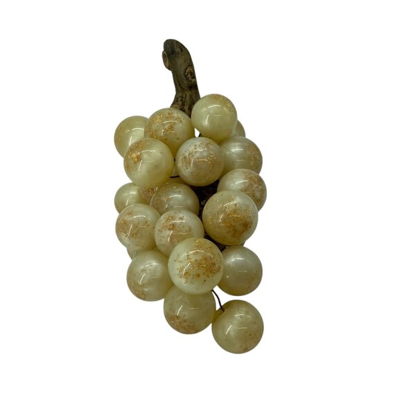 VTG 60’s MCM Extra Large Purple & Clear & White Lucite Acrylic Grapes 3 Clusters - Picture 6 of 15